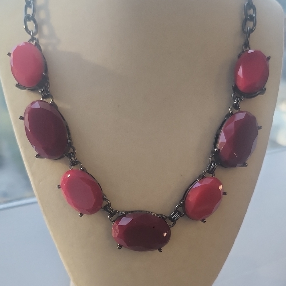 Premier Bold Red Statement Necklace - image 3